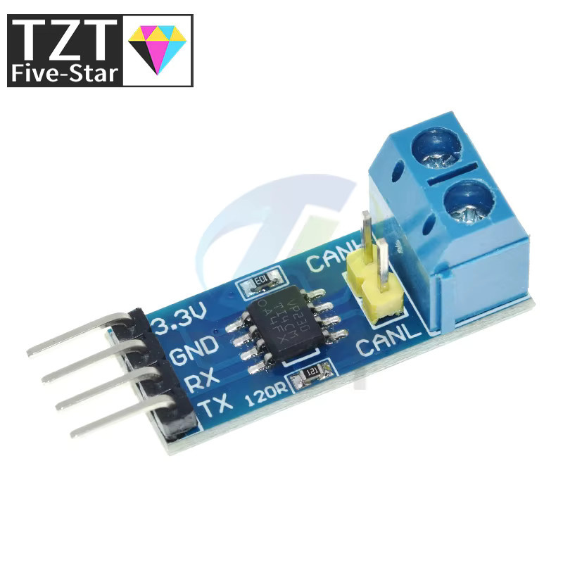 TZT SN65HVD230 VP230 CAN-Bus-Transceiver-Modul 3,3V Hochgeschwindigkeit in Blau für Arduino Entwicklungsboards und industrielle Anwendungen - Bild 2