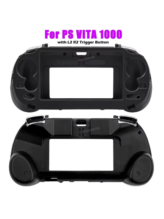 HeroAngel Ersatz-Handgriff Hülle für PS Vita 1000 in Schwarz mit L2 R2 Trigger-Tasten - Bild 7