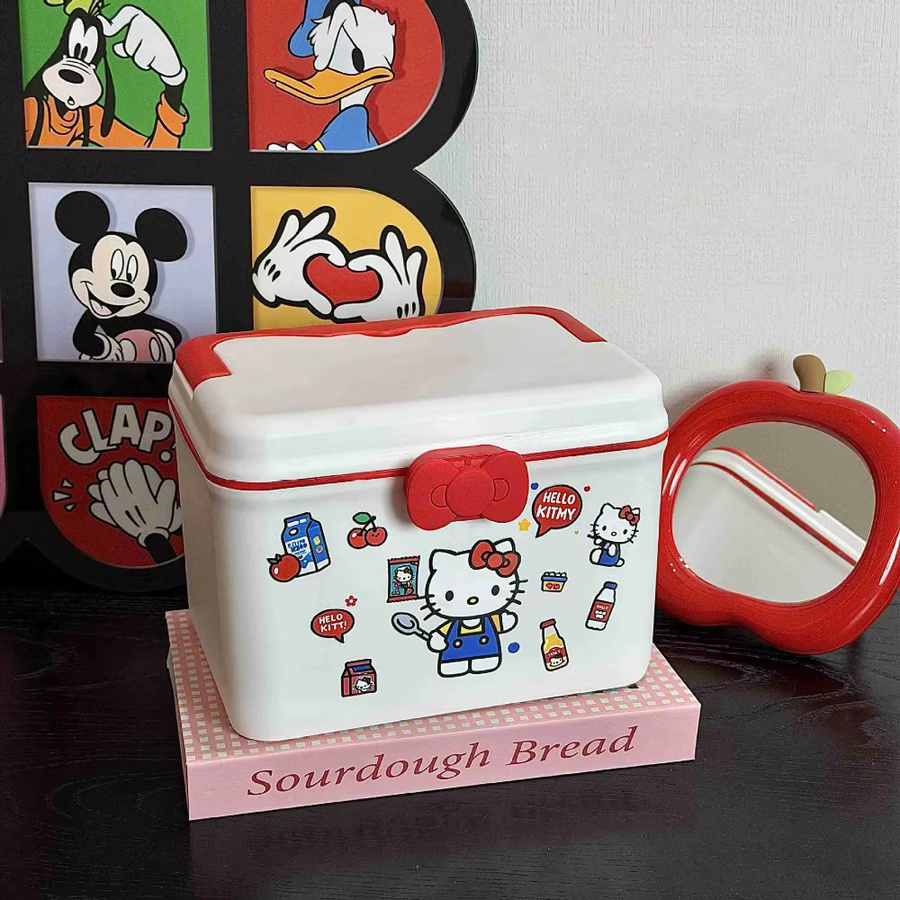 Sanrio Hello Kitty Medikamentenbox und Schmuckorganizer in Weiß - Bild 2