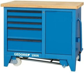 Gedore Rollwerkbank in Blau, H x B x T: 90 cm x 110 cm x 65,2 cm - Bild 1
