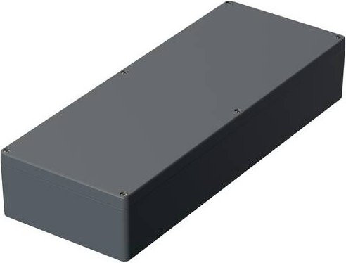 Bopla EUROMAS A 169 Industrie-Gehäuse aus Aluminium in Silber-Grau RAL 7001, B/T/H: 60,0 x 23,0 x 11,1 cm - Bild 1