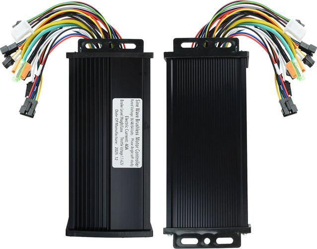 diymore Bürstenloser Motorcontroller 1000W-2000W mit Sinuswelle und 3 Modi, Schwarz, kompatibel mit Protokoll 2 LCD-Instrument, 36V/48V 40A - Bild 1
