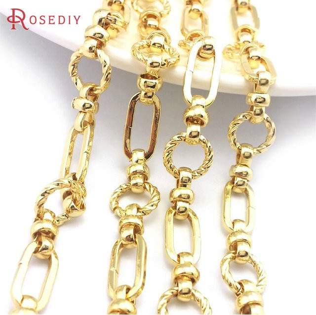 Rosediy Halskette, Eisen, Gold, 50 cm, Unisex - Bild 1
