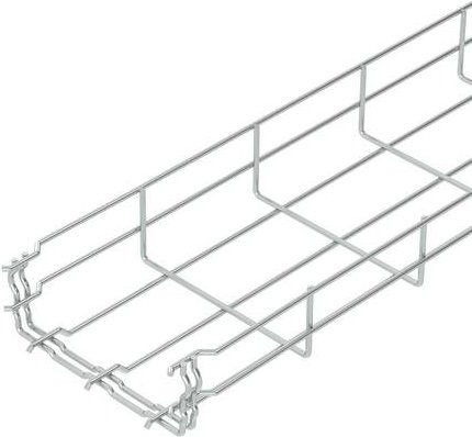 OBO Bettermann Gitterrinne 6001444 in Silber, B/H: 150,00 mm x 55,00 mm, Länge: 3 m - Bild 1