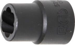 BGS Spiral-Profil-Steckschlüssel-Einsatz Schraubenausdreher mit 1/2 Zoll Innenvierkant Antrieb, SW 13 mm - Bild 1