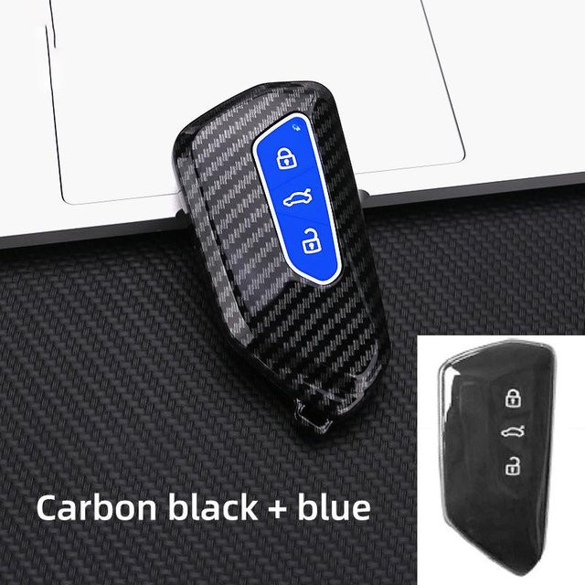 Autoschlüsseltui Abdeckung in Schwarz für VW Golf 8 MK8, ID.3, ID.4, Skoda Octavia A8, Seat Leon MK4, Cupra Formentor und Tarraco - Bild 1
