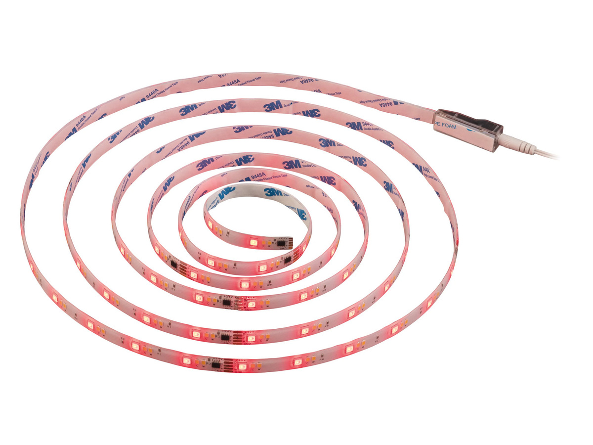 LIVARNO HOME RGB LED-Streifen Multicolor, selbstklebend, dimmbar mit Fernbedienung - Bild 1