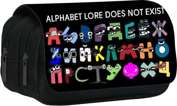 Doppellagiges Federmäppchen Alphabet Lore von Fancy Style Studio, Mehrfarbig, Breite: 22 cm - Bild 1