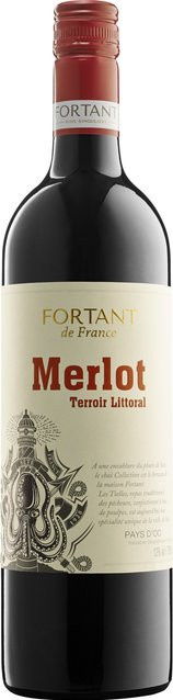 Fortant de France Terroir Littoral Merlot trocken 2024 Rotwein 0,75 l - Bild 1