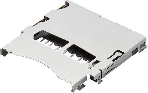 Molex Speicherkarten-Slot mit 9 Polen und 2,5 mm Rastermaß in Silber - Bild 1
