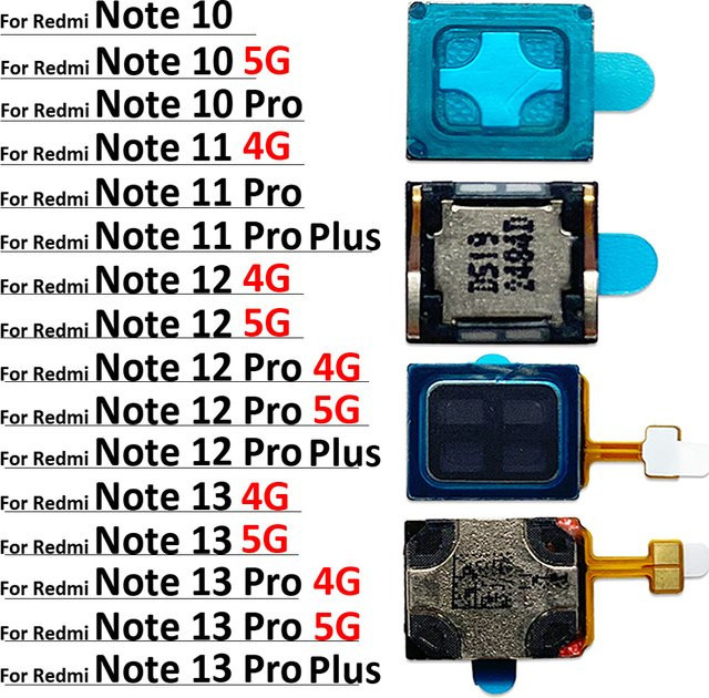 Xiaomi Ersatz Lautsprecher für Redmi Note 10 11 12 13 Pro Plus 4G 5G Front Top Hörer Sound Empfänger - Bild 1