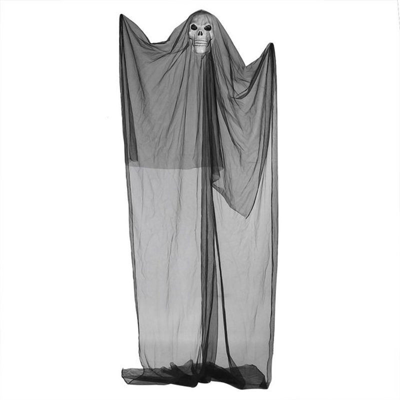 Neoglint Halloween Skelett Hänger Dekoration Schwarz B: 330 cm, H: 200 cm - Bild 1