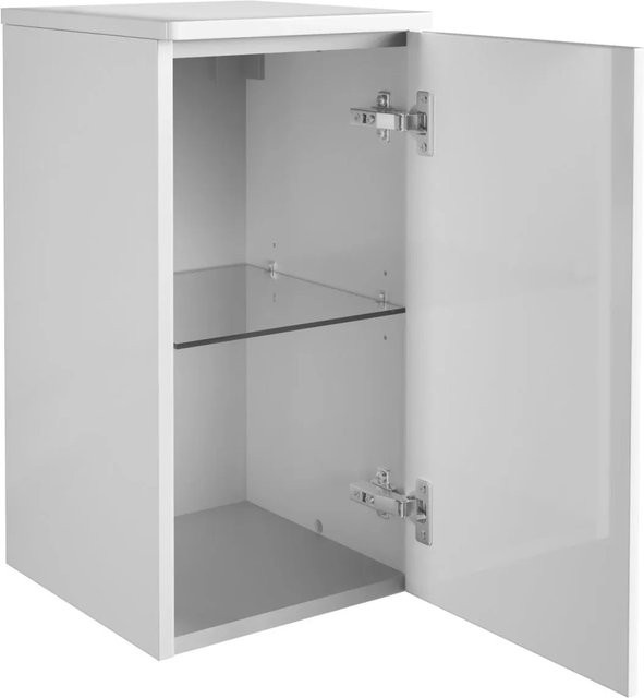 Fackelmann Bad-Unterschrank Milano Weiß mit Soft-Close-Tür, B/H/T: 30,2 x 56,6 x 32 cm - Bild 1