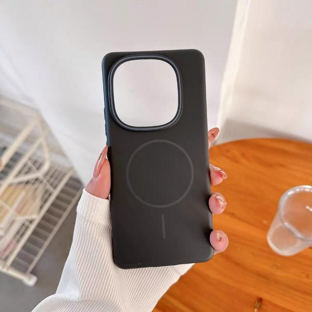 Magnetische Schutzhülle für Realme 16 Pro+ und Realme 16 Pro Plus, Mattes PC Hartschalen-Cover in Schwarz, Stoßfest und kompatibel mit kabellosem Laden - Bild 1
