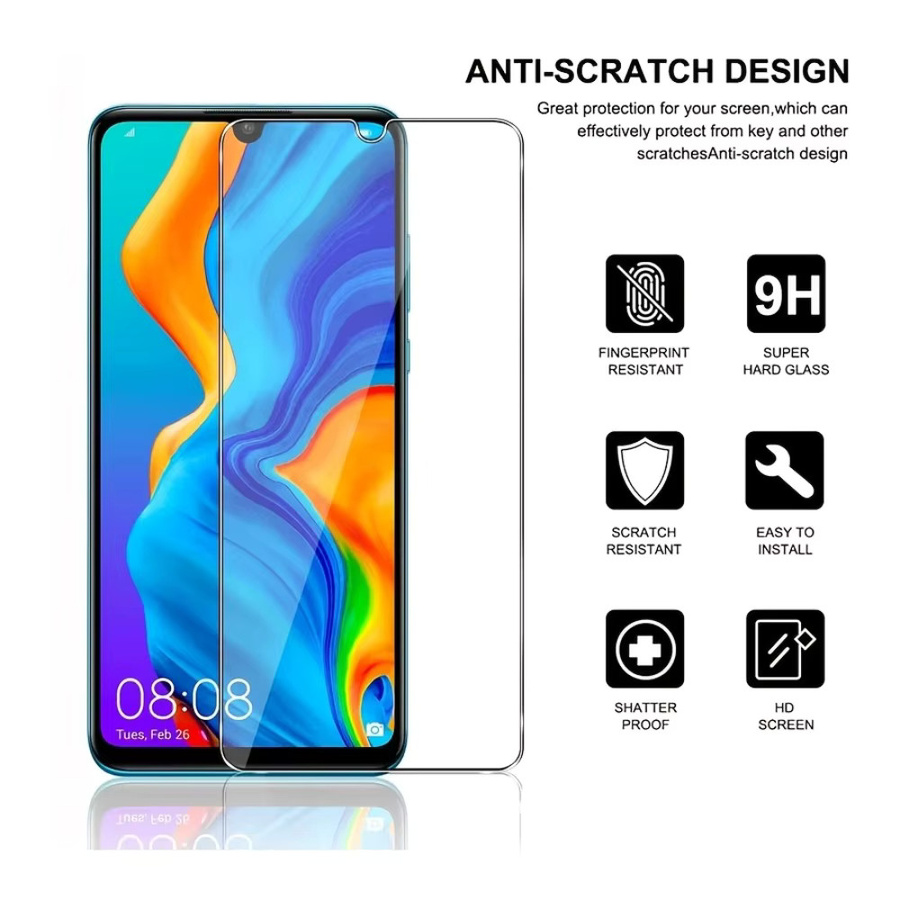 4er-Pack gehärtetes Glas Displayschutz transparent für LG V60 V50 V40 V35 V30 ThinQ 5G Velvet 5G W31 W41 W30 Pro W11 Q92 Q70 Q61 Q60 Q52 Q51 G8 G7 ThinQ - Bild 3