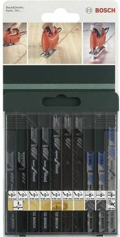 Bosch Stichsägeblatt-Set 10-teilig U-Schaft Multicolor - Bild 1