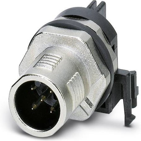 Phoenix Contact 1438037 Sensor-Aktor-Einbausteckverbinder M12 Stecker, 5 Pol, silber, Schraubanschluss, 10 Stück - Bild 1