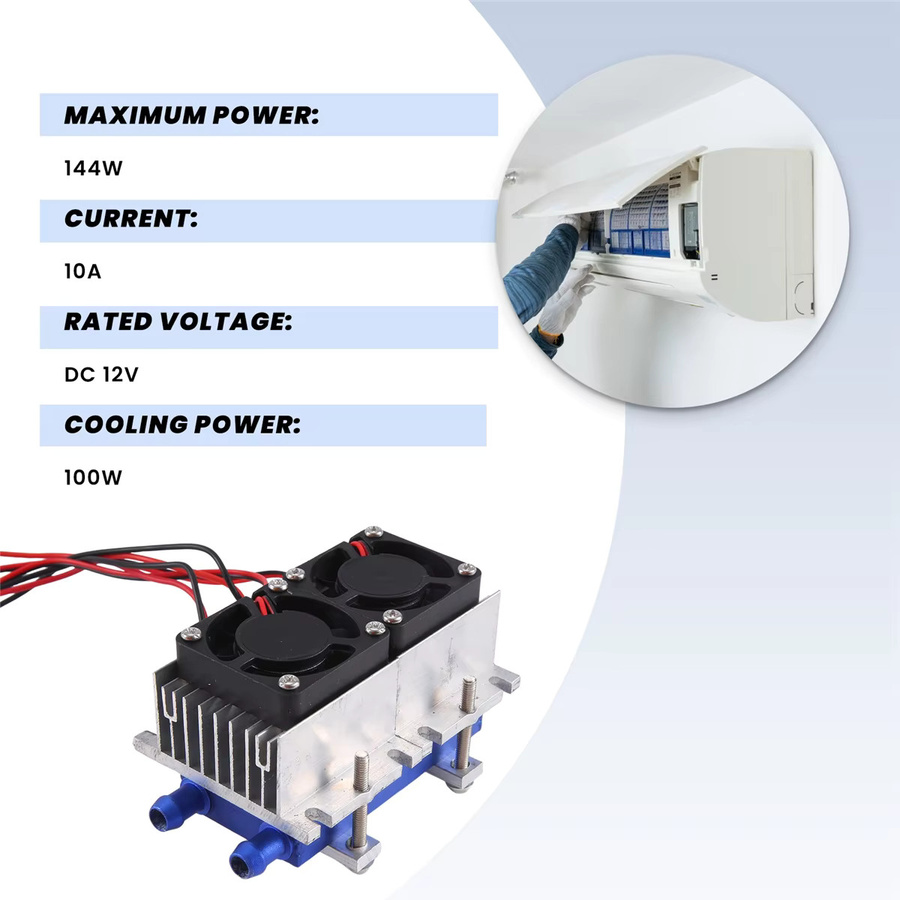 A78E-144W Thermoelektrischer Peltier-Kühlkühler 12 V Halbleiter-Klimaanlage DIY Kühlsystem Kit - Bild 3