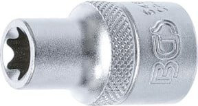 BGS Steckschlüssel-Einsatz E-Profil E12 mit 1/2 Zoll Antrieb aus Chrom-Vanadium in Silber - Bild 1