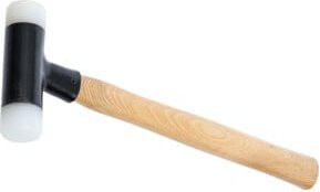 BGS Schonhammer mit Hickory-Stiel, rückschlagfrei, Ø 30 mm, 300 g - Bild 1