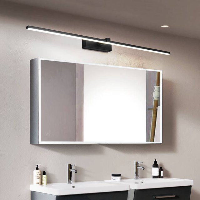 Moderne LED Wandleuchte DARHYN in Schwarz oder Weiß für Badezimmer, Schlafzimmer und Küche - Bild 1