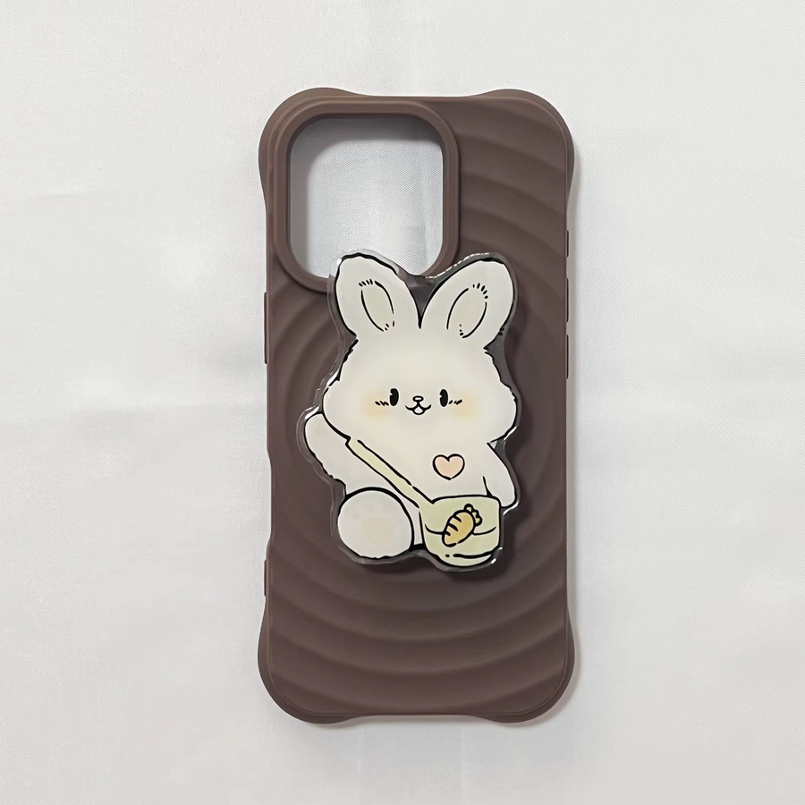 Niedriger Hasen Handyhalter Griptok für iPhone 17 Pro Max in Weiß - Bild 4