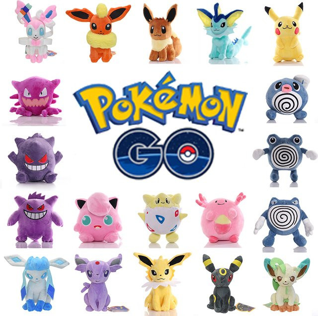 Aoger Pokémon Plüsch, Flareon Vaporeon Jolteon Umbron Sylveon Espeon, 20cm - Bild 1