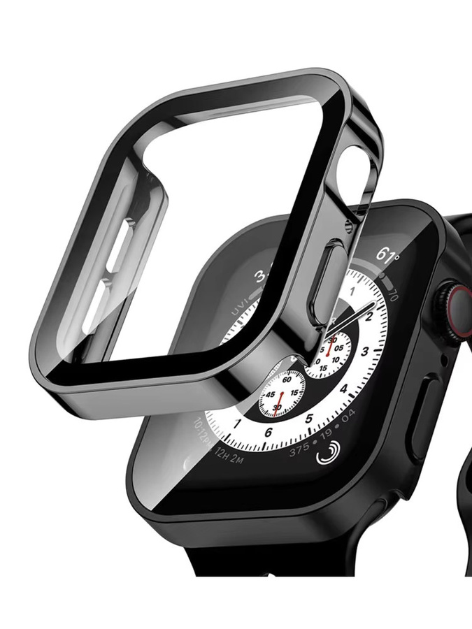 NEY Gehärtete Glasabdeckung für Apple Watch Serie 11 10 9 8 7 SE als Displayschutzfolie in Transparent - Bild 4
