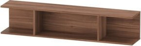 Duravit Regal Ketho.2 in Nussbaum Natur, Wandregal mit 3 Fächern, B/T/H: 80 x 15 x 17 cm - Bild 1