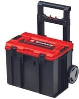 Einhell Systemkoffer E-Case L mit Rollen aus Kunststoff, Schwarz/Rot, B: 33,0 cm, H: 44,4 cm, T: 32,0 cm - Bild 2