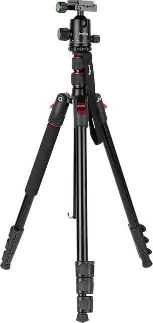 SmallRig Klappbares Kamerastativ und Monopod aus Aluminium mit 360 Grad Kugelkopf und Schnellverschluss für dein Smartphone in Schwarz, Höhe: 198 cm - Bild 1