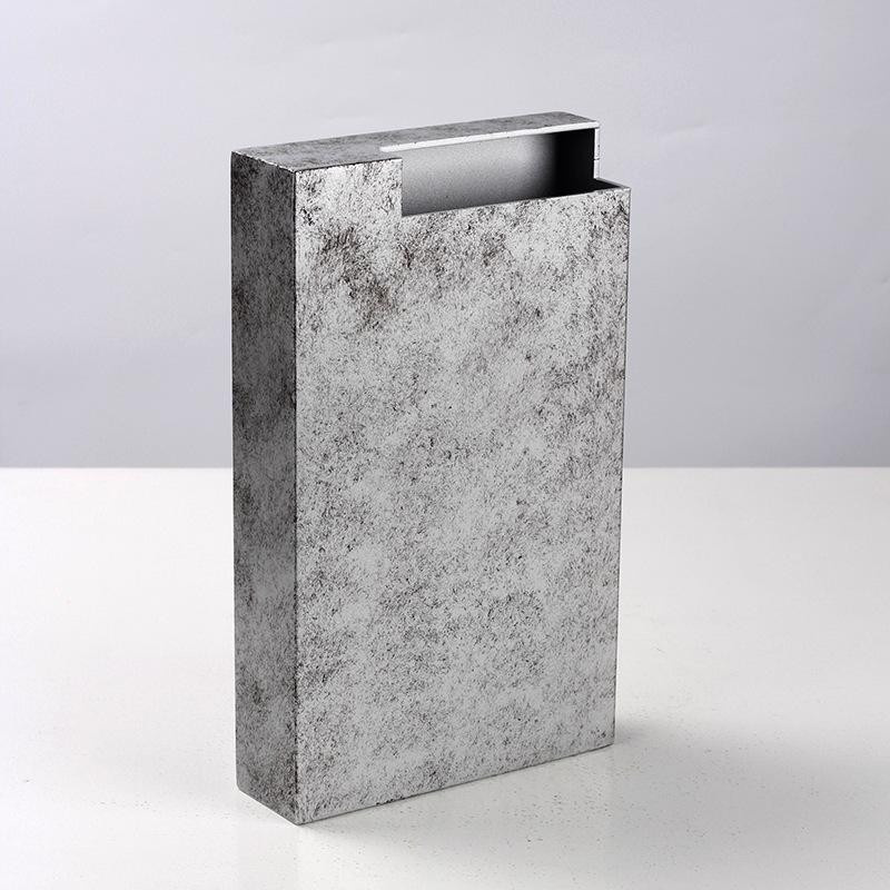 Retro Geometrische Blumenvase aus Vierkantrohr für Tischdekorationen, B/T/H: 18,0 x 30,0 x 5,5 cm - Bild 2