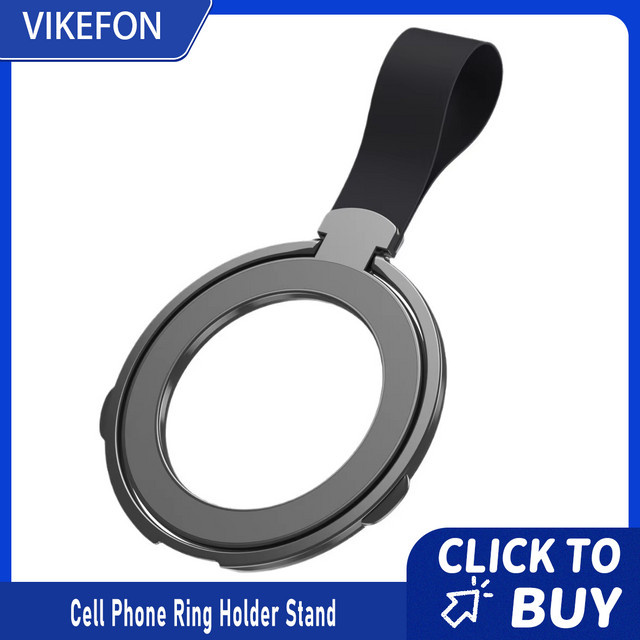 VIKEFON Magnetischer faltbarer Ring-Halter und Ständer für MagSafe kompatible iPhones - Bild 1