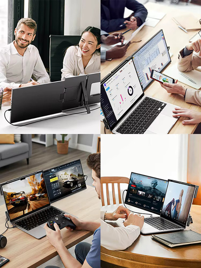 Dopesplay Tragbarer Monitor 15,6 Zoll Full HD IPS Zweiter Bildschirm in Schwarz für PC und Laptop - Bild 7