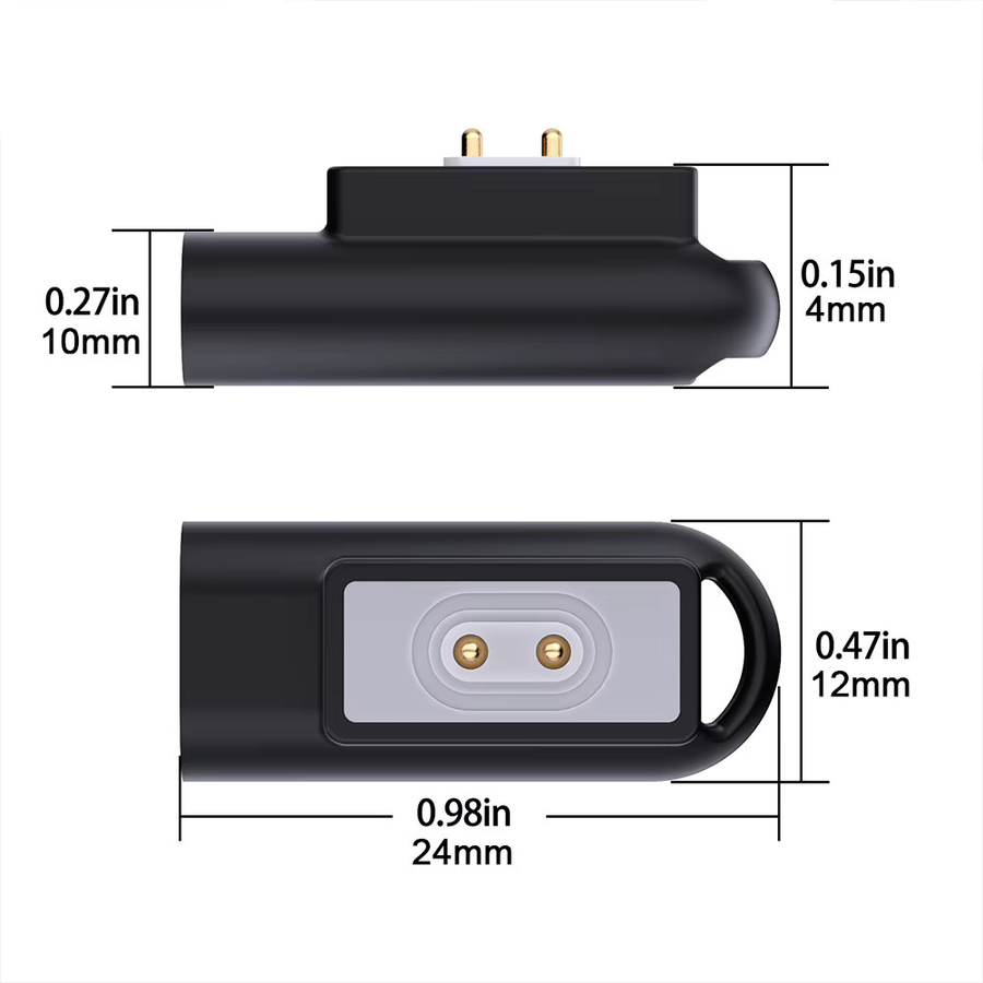 Magnetischer USB-Typ-C-Ladeadapter für Xiaomi Mi Band 8 Pro und Redmi Smart Band 2 in Schwarz - Bild 4