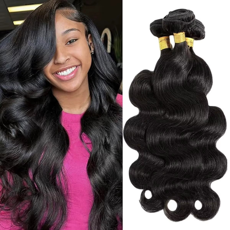 FIUMER Remy Indisches Echthaar-Extensions Body Wave Bundle - Bild 5
