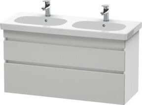 Duravit Waschtischunterschrank DuraStyle in Beige und Weiß, wandhängend, 2 Schubladen, B: 115 cm, T: 45,3 cm, H: 61 cm - Bild 1