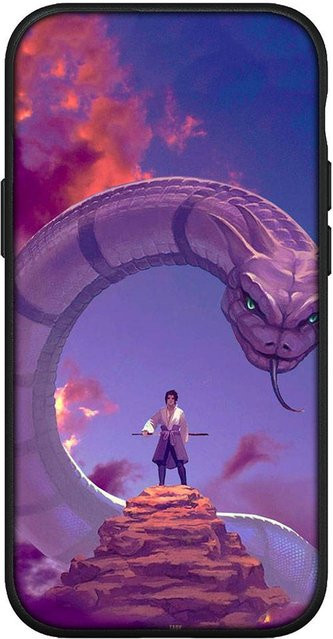Handyhülle Naruto Uchiha Sasuke von Bandai für Samsung Galaxy A22 4G in Rehbraun - Bild 1