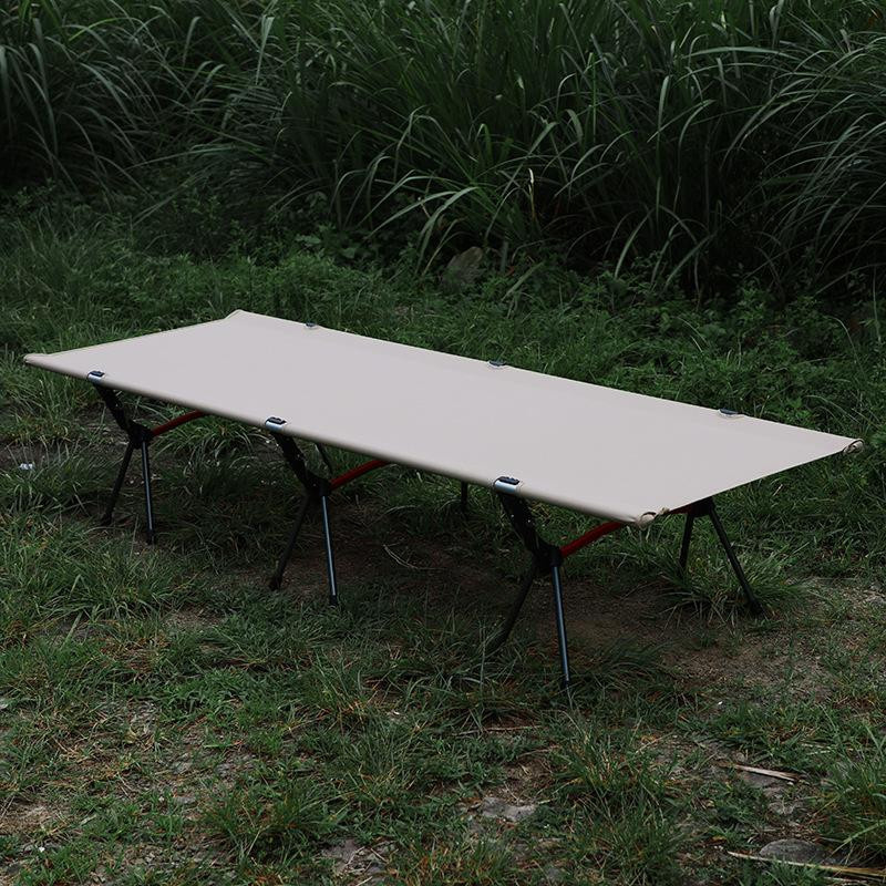 Binchi Outdoor Product Höhenverstellbares Campingbett aus Textilene und Metall, zusammenklappbares Feldbett für Outdoor und Picknick, B/T/H: 190 x 65 x 38 cm - Bild 3
