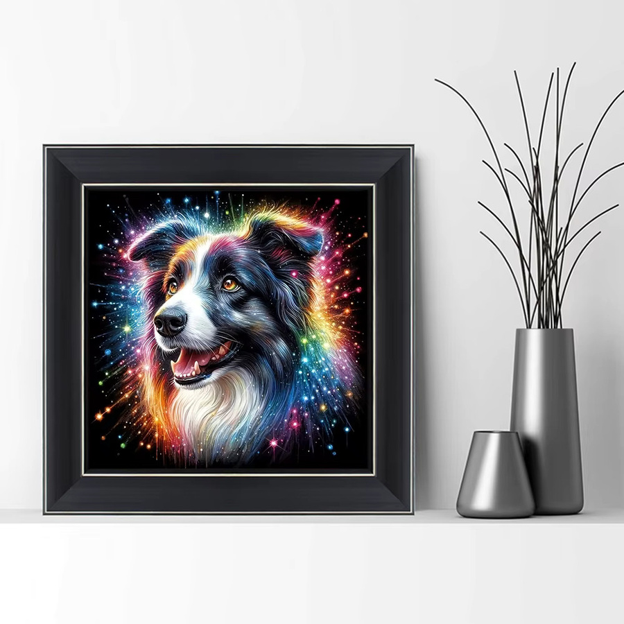 EverShine Diamant Stickerei Hund, Diamant Kunst Malerei Kit, Tier Mosaik - Bild 3