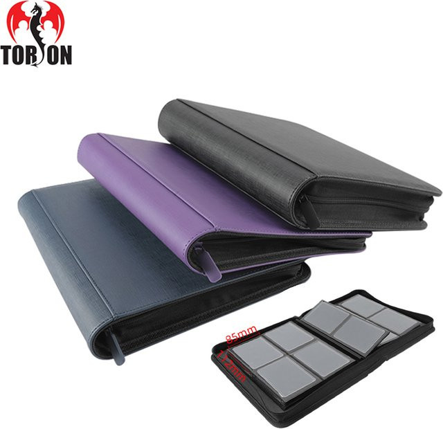Torson Topload Card Binder aus PU-Leder mit 4 Taschen in Schwarz - Bild 1