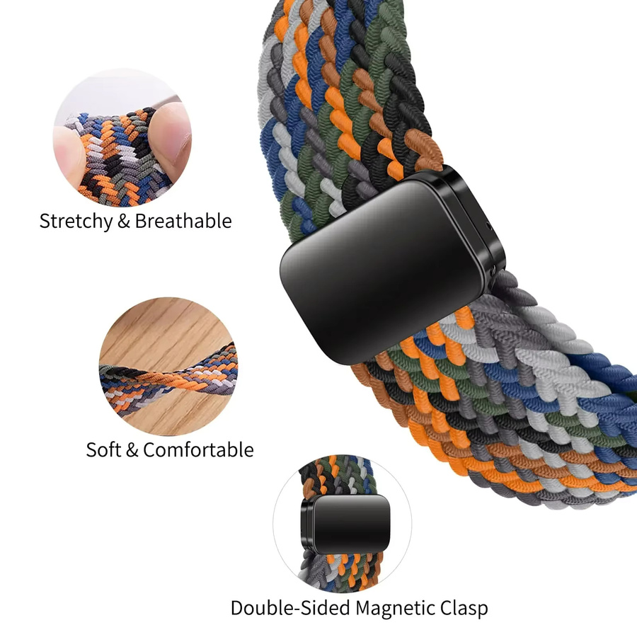 Xiaomi Uhrenarmband Nylon, geflochtene Schlaufe, multicolor, Unisex - Bild 5