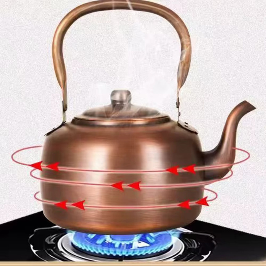 ENERGE SPRING Retro Kupfer-Wasserkessel in Rotkupfer mit 3 l Füllmenge - Bild 3