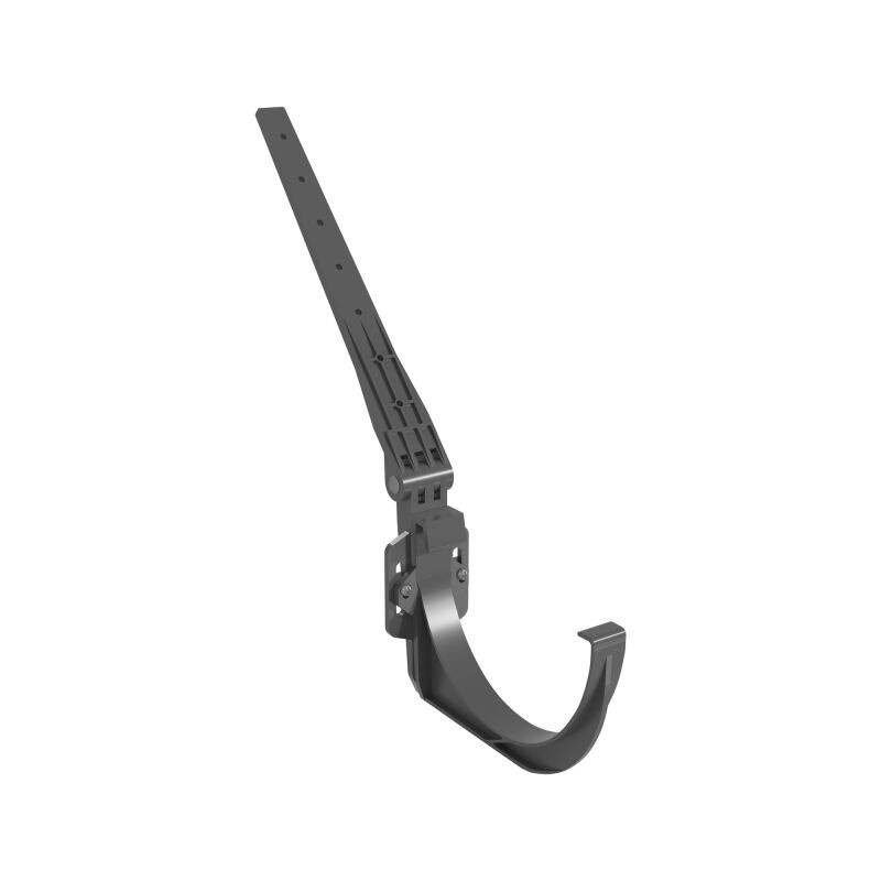 Universalrinnenhalter für 100 mm Kunststoff Dachrinne von Friedrich von Lien AG aus PVC in Anthrazit, Weiß oder Braun - Bild 1