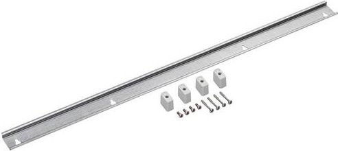 Spelsberg Hutschiene AK NS35-556 gelocht aus Stahlblech in Silber, Breite: 55,6 cm - Bild 1