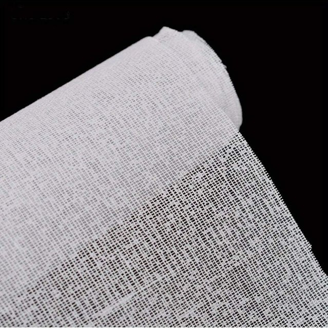 Chzimade Klebstoff Interfacing Stoff für Patchwork und DIY-Nähprojekte, Farbe: Weiß, B: 45 cm, H: 112 cm - Bild 1