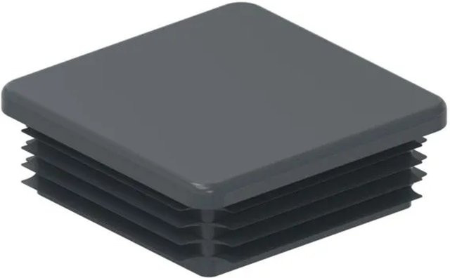 FeNau Kunststoffkappe für Quadratrohr 80 x 80 mm, Farbe Anthrazit RAL 7016, für Wandstärke 2,0-4,0 mm - Bild 1
