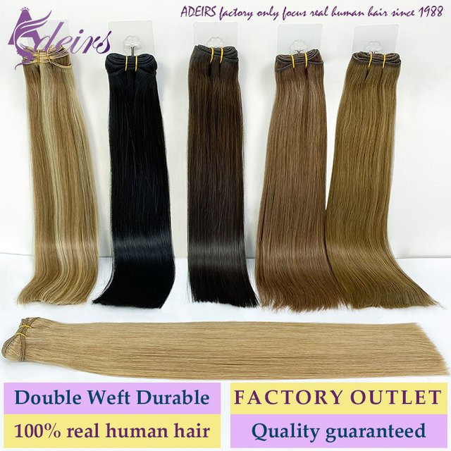 ADEIRS Remy Menschenhaar Extensions, Blonde, 14-24 Zoll - Bild 1
