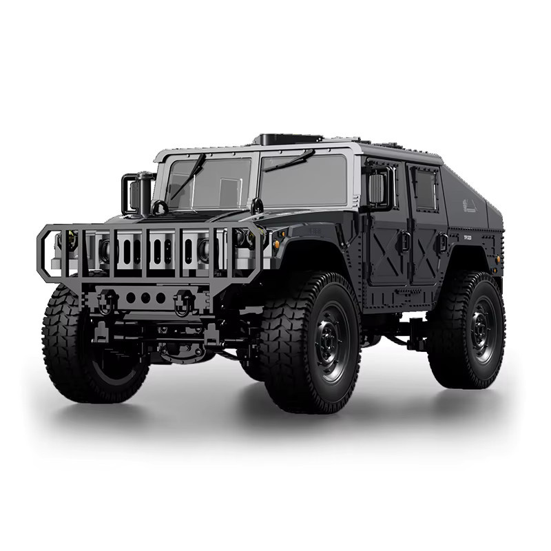 RC Auto Simulation 4x4 All-Terrain Off-Road Klettern Fahrzeug, 1:14, Fernbedienung, Militär Jeep - Bild 4