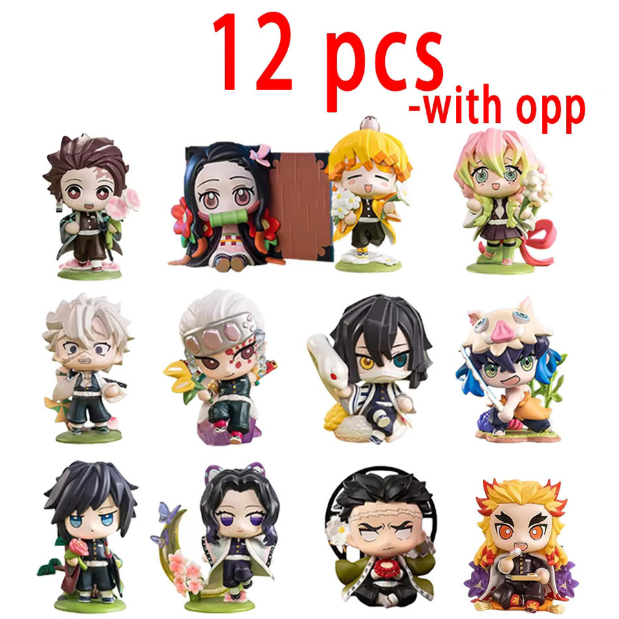 Bandai Demon Slayer Tanjiro Kamado Nezuko Anime-Cartoon-Figur Blindbox, Statue Modell Ornament - Bild 4